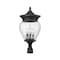 Z-Lite Davina 4 Light Outdoor Post Mount Fixture, 12in. W x 25.25in. H, Black 5016PHBR-BK - alternate 5